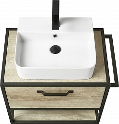 Акватон Мебель для ванной Лофт Фабрик 65 дуб эндгрейн – фотография-7